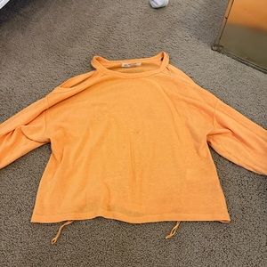 Orange free people top